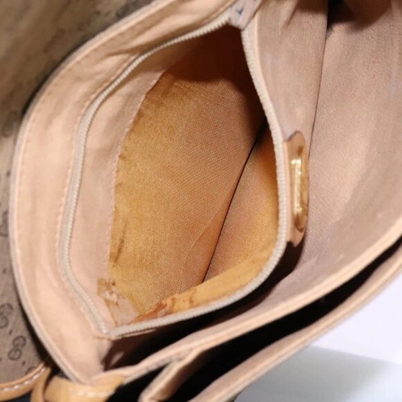 GUCCI Micro GG Supreme Shoulder Bag PVC Beige Brown gold 007 92 5548 Auth 112193 - Picture 13 of 16